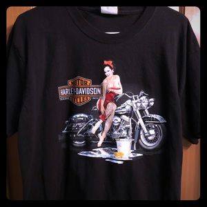 Harley Davidson T-Shirt, Men’s, Large, Black.